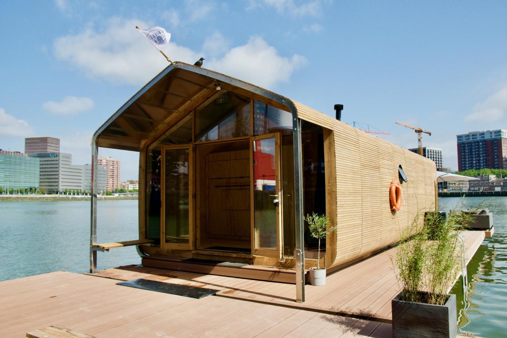 Wikkelboats At Floating Rotterdam Rijnhaven Villa Exteriör bild